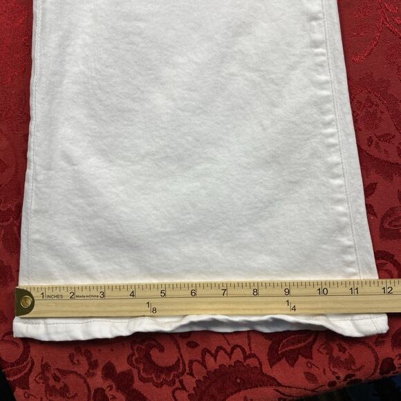 Citizens of Humanity Midrise Super Flare Jeans 27 White 27x32" Inseam Boho - Picture 11 of 12